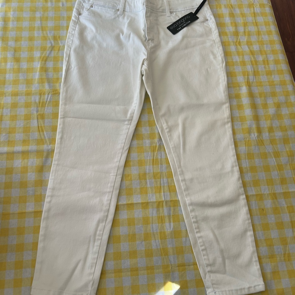 Women’s White Boot Cut Jeans by Goldsign